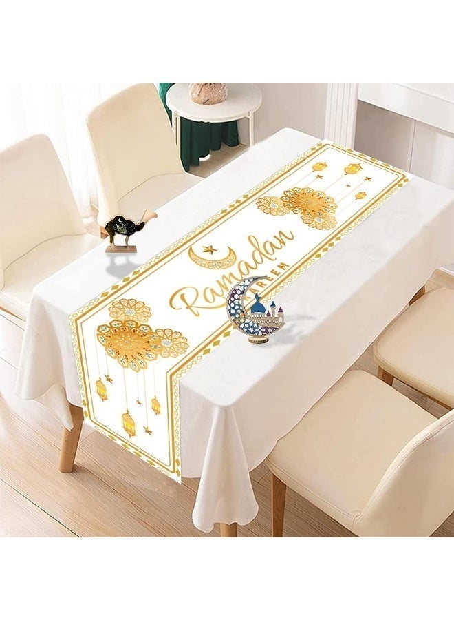 مفرش طاولة رمضان زينة مفارش إسلامية حفلة مسجد عيد مبارك مستلزمات الزينة مفرش طاوله - view 2